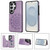 Samsung Galaxy S26 Ultra 5G Double Buckle Mandala Leather Wallet Back Cover Phone Case - Purple