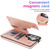 Samsung Galaxy S26 Ultra 5G Double Buckle Mandala Leather Wallet Back Cover Phone Case - Rose Gold