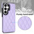 Samsung Galaxy S26 Ultra 5G Double Buckle Rhombic PU Leather Phone Case - Purple