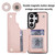Samsung Galaxy S26 Ultra 5G Double Buckle Rhombic PU Leather Phone Case - Rose Gold
