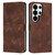 Samsung Galaxy S26 Ultra 5G Dream Triangle Leather Phone Case with Lanyard - Brown