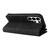 Samsung Galaxy S26 Ultra 5G Dual-color 9 Card Slots Zipper Wallet Leather Phone Case - Black