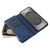 Samsung Galaxy S26 Ultra 5G Dual-color 9 Card Slots Zipper Wallet Leather Phone Case - Blue