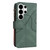 Samsung Galaxy S26 Ultra 5G Dual-color 9 Card Slots Zipper Wallet Leather Phone Case - Green