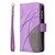 Samsung Galaxy S26 Ultra 5G Dual-color 9 Card Slots Zipper Wallet Leather Phone Case - Purple