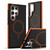 Samsung Galaxy S26 Ultra 5G Dual-Color Skin Feel Magnetic Phone Case with Lens Frame Holder - Orange