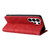 Samsung Galaxy S26 Ultra 5G Dual-color Splicing Flip Leather Phone Case - Red