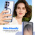 Samsung Galaxy S26 Ultra 5G Electroplated Cat-Eye Frame Magnetic MagSafe Shockproof Phone Case - Blue