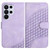Samsung Galaxy S26 Ultra 5G Elephant Head Embossed Phone Leather Case with Lanyard - Light Purple
