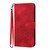 Samsung Galaxy S26 Ultra 5G Elephant Head Embossed Phone Leather Case with Lanyard - Red