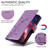 Samsung Galaxy S26 Ultra 5G Embossed Butterfly Flowers Leather Phone Case - Purple