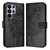 Samsung Galaxy S26 Ultra 5G Embossed Butterfly Leather Phone Case - Black