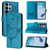 Samsung Galaxy S26 Ultra 5G Embossed Butterfly Leather Phone Case - Blue