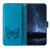 Samsung Galaxy S26 Ultra 5G Embossed Butterfly Leather Phone Case - Blue