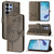Samsung Galaxy S26 Ultra 5G Embossed Butterfly Leather Phone Case - Grey
