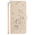 Samsung Galaxy S26 Ultra 5G Embossed Kitten Phone Leather Case with Lanyard - Beige