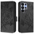 Samsung Galaxy S26 Ultra 5G Embossed Rose RFID Anti-theft Leather Phone Case - Black