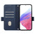 Samsung Galaxy S26 Ultra 5G Embossed Rose RFID Anti-theft Leather Phone Case - Dark Blue