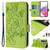 Samsung Galaxy S26 Ultra 5G Embossed Rose RFID Anti-theft Leather Phone Case - Green