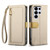 Samsung Galaxy S26 Ultra 5G ESEBLE E11 Colorful Litchi Pattern Zipper Wallet Leather Phone Case - Khaki