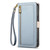 Samsung Galaxy S26 Ultra 5G ESEBLE E11 Colorful Litchi Pattern Zipper Wallet Leather Phone Case - Sky Blue