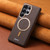 Samsung Galaxy S26 Ultra 5G ESEBLE L3 Triangular Shield Metal Lens Magnetic Phone Case - Dark Brown