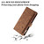 Samsung Galaxy S26 Ultra 5G ESEBLE Retro Frosted RFID Flip Leather Phone Case - Brown