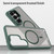 Samsung Galaxy S26 Ultra 5G Fan Dun Series TPU Hybrid PC Frosted Magsafe Phone Case - Green