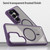 Samsung Galaxy S26 Ultra 5G Fan Dun Series TPU Hybrid PC Frosted Magsafe Phone Case - Purple