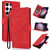 Samsung Galaxy S26 Ultra 5G Fantasy Skin-feel Calfskin Texture Leather Phone Case - Red