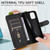 Samsung Galaxy S26 Ultra 5G Fashion Calf Texture Zipper Leather Phone Case - Black