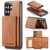 Samsung Galaxy S26 Ultra 5G Fierre Shann 2 in 1 Holder RFID Card Slot Wallet MagSafe Phone Case - Dark Brown