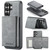 Samsung Galaxy S26 Ultra 5G Fierre Shann 2 in 1 Holder RFID Card Slot Wallet MagSafe Phone Case - Grey
