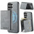 Samsung Galaxy S26 Ultra 5G Fierre Shann 2 in 1 Holder RFID Card Slot Wallet MagSafe Phone Case - Grey