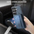 Samsung Galaxy S26 Ultra 5G Fierre Shann FS-024 Oil Wax Cow Leather Card Holder Back Phone Case - Blue