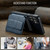 Samsung Galaxy S26 Ultra 5G Fierre Shann FS028 MagSafe RFID Card Holder Back Phone Case - Blue