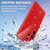 Samsung Galaxy S26 Ultra 5G Fine Hole Glossy Glitter Magnetic TPU Phone Case with Same Color Hand Strap - Red