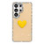 Samsung Galaxy S26 Ultra 5G Flash Rhinestone Double-sided IMD Love Heart Phone Case - Glitter Yellow