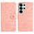 Samsung Galaxy S26 Ultra 5G Floral Embossed Pattern Leather Phone Case - Pink