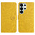 Samsung Galaxy S26 Ultra 5G Floral Embossed Pattern Leather Phone Case - Yellow