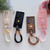 Samsung Galaxy S26 Ultra 5G Floral Holder TPU Phone Case with PU Buckle Lanyard - Pink