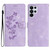 Samsung Galaxy S26 Ultra 5G Flower Butterfly Embossing Pattern Leather Phone Case - Purple