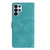 Samsung Galaxy S26 Ultra 5G Flower Butterfly Embossing Pattern Leather Phone Case - Sky Blue