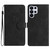 Samsung Galaxy S26 Ultra 5G Flower Embossing Pattern Leather Phone Case - Black