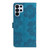 Samsung Galaxy S26 Ultra 5G Flower Embossing Pattern Leather Phone Case - Blue