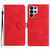 Samsung Galaxy S26 Ultra 5G Flower Embossing Pattern Leather Phone Case - Red