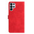 Samsung Galaxy S26 Ultra 5G Flower Embossing Pattern Leather Phone Case - Red