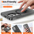 Samsung Galaxy S26 Ultra 5G Frosted Magnetic Holder Phone Case with Screen Protector - Black