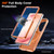 Samsung Galaxy S26 Ultra 5G Frosted Magnetic Holder Phone Case with Screen Protector - Orange