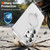 Samsung Galaxy S26 Ultra 5G Frosted Magnetic Holder Phone Case with Screen Protector - Transparent
